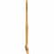 Ekena Millwork Saratoga Rough Sawn Timber Gable Bracket, Western Red Cedar, 96"W x 60"H x 2"D x 4"F, 15/12 Pitch GBW096X60X0204SAR00RWR - alternate 3